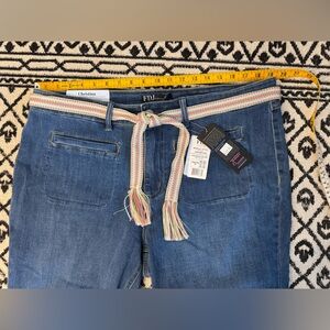 FDJ Christina Cropped Ankle Jeans in Medium Blue